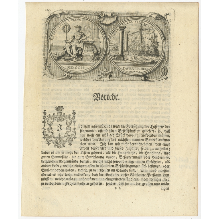 Vorrede Algemeine Welthistorie (..) - Gebauer (c.1770)