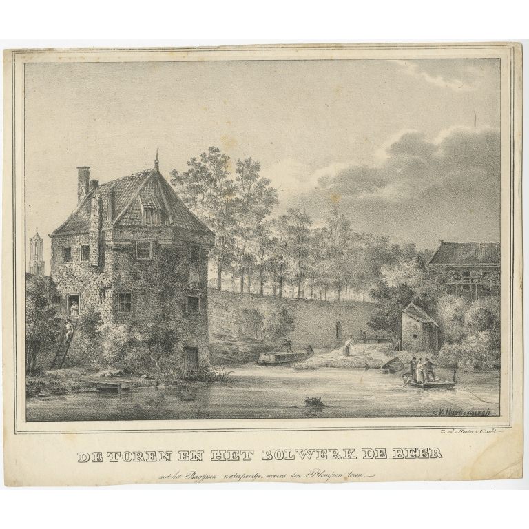 De Toren en het Bolwerk de Beer - Houtman (c.1830)