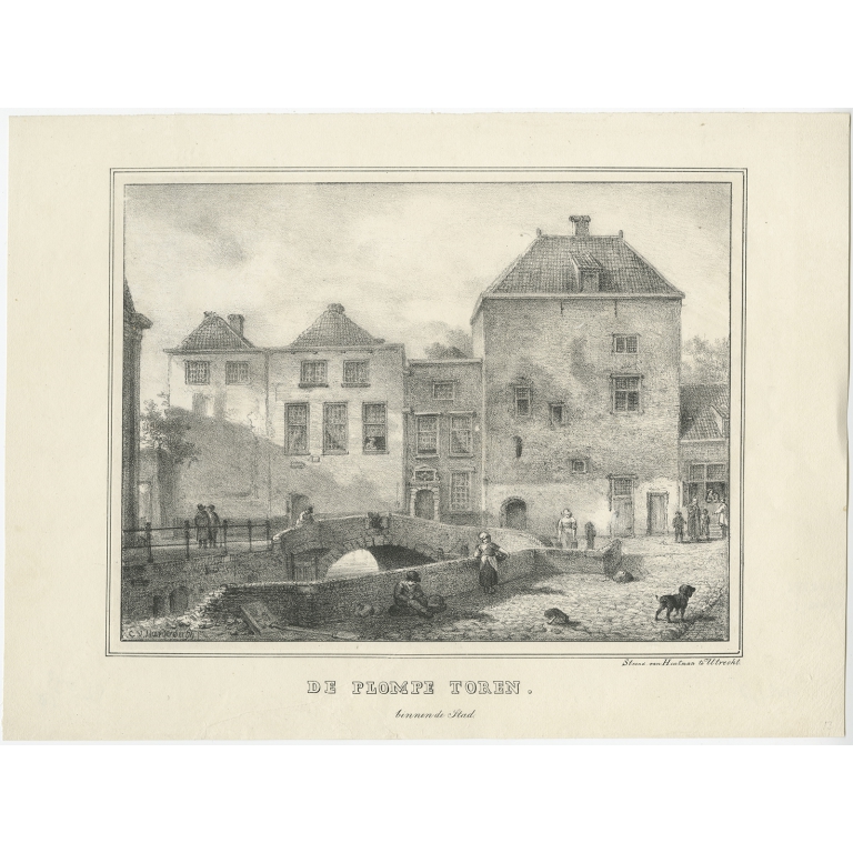 De Plompe Toren, binnen de Stad - Houtman (c.1830)