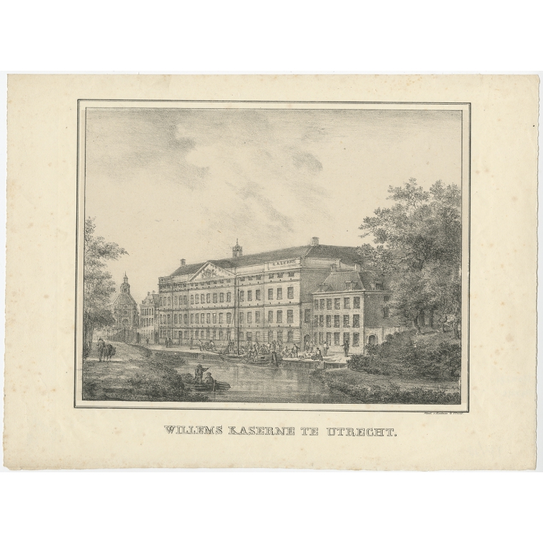 Willems Kaserne te Utrecht - Houtman (c.1830)
