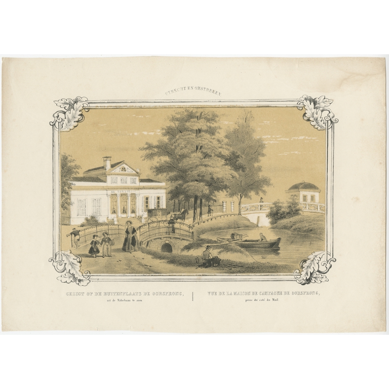 Gezigt op de Buitenplaats de Oorsprong - Huygens (c.1860)