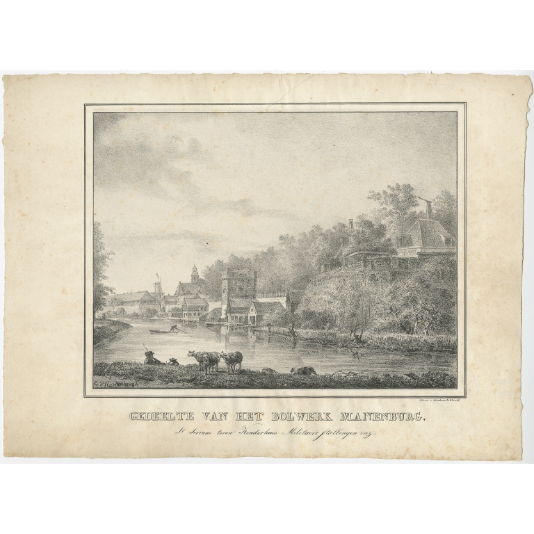 Gedeelte van het Bolwerk Manenburg - Houtman (c.1830)