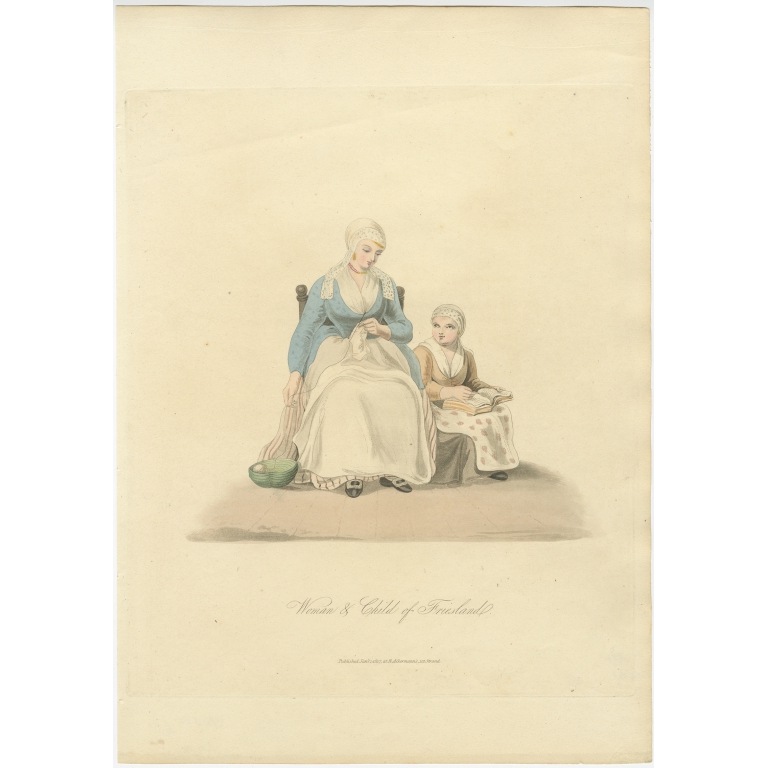 Woman & Child of Friesland - Ackermann (1817)