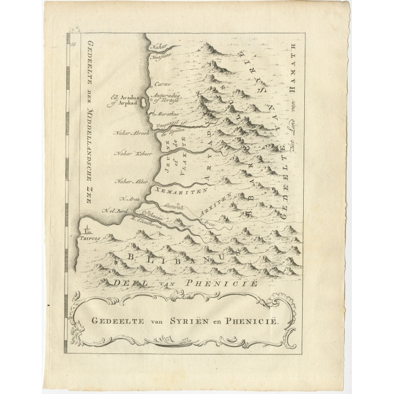 Gedeelte van Syriën en Phenicië - Shaw (1773)