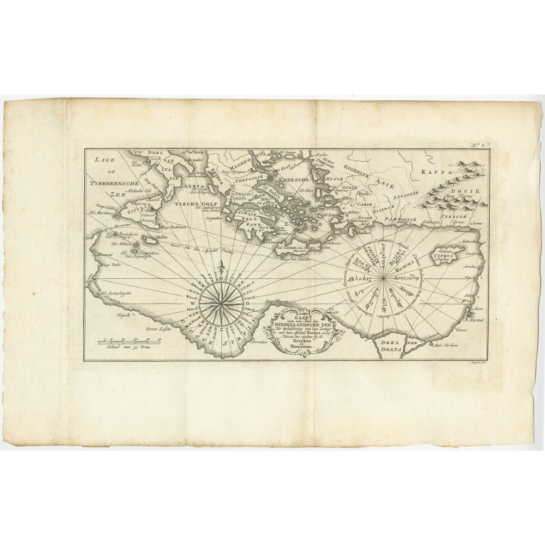 Kaart van een Deel der Middelandsche Zee (..) - Shaw (1773)