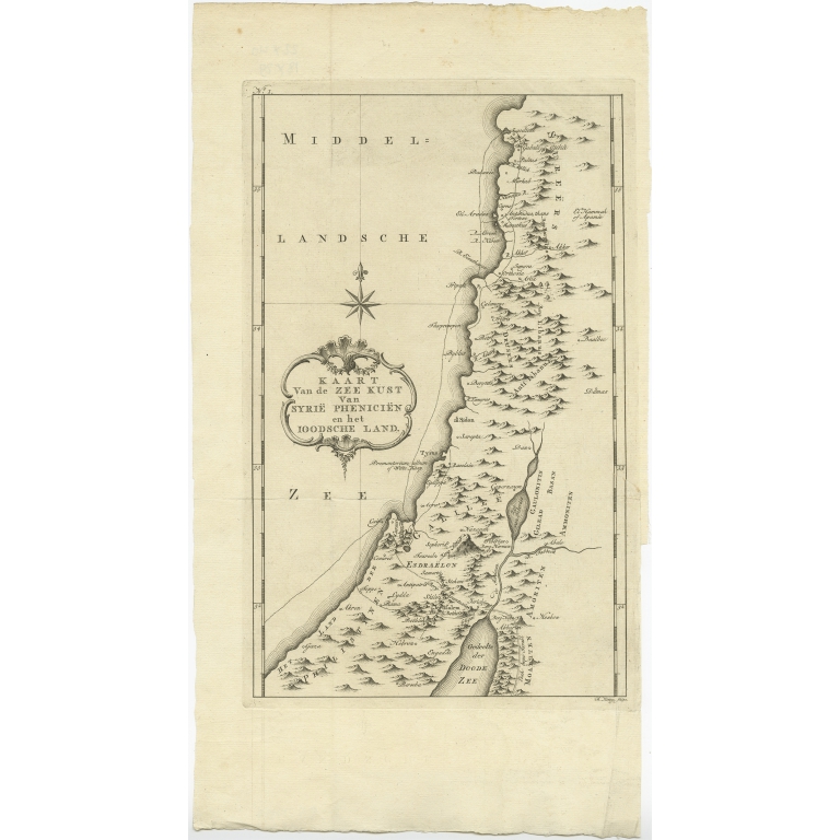 Kaart van de Zee Kust van Syrië (..) - Shaw (1773)