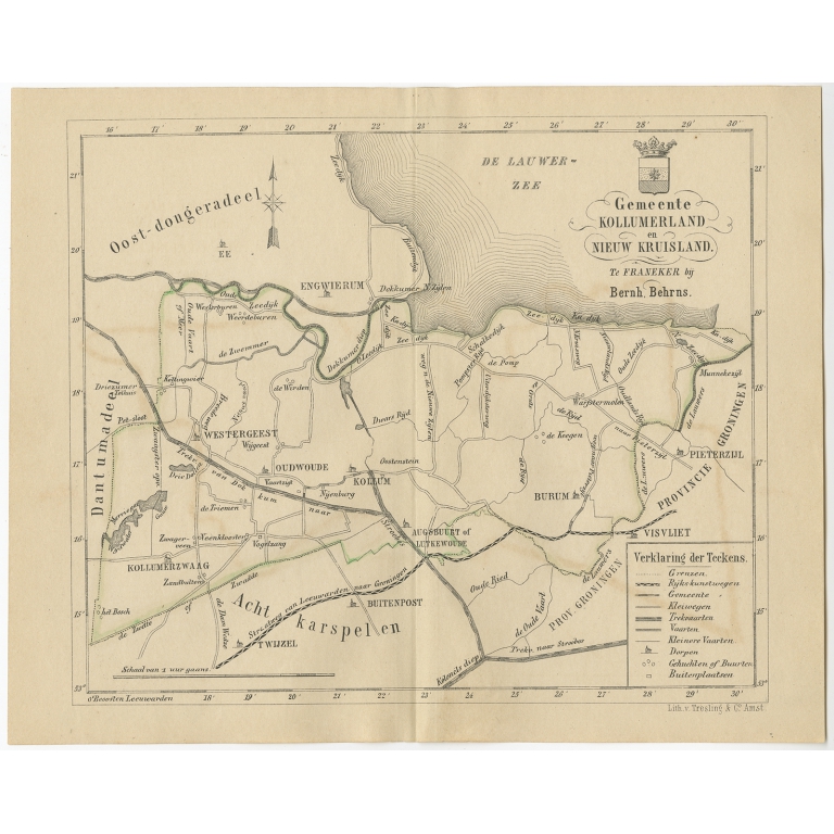 Gemeente Kollumerland en Nieuw Kruisland - Behrns (1861)