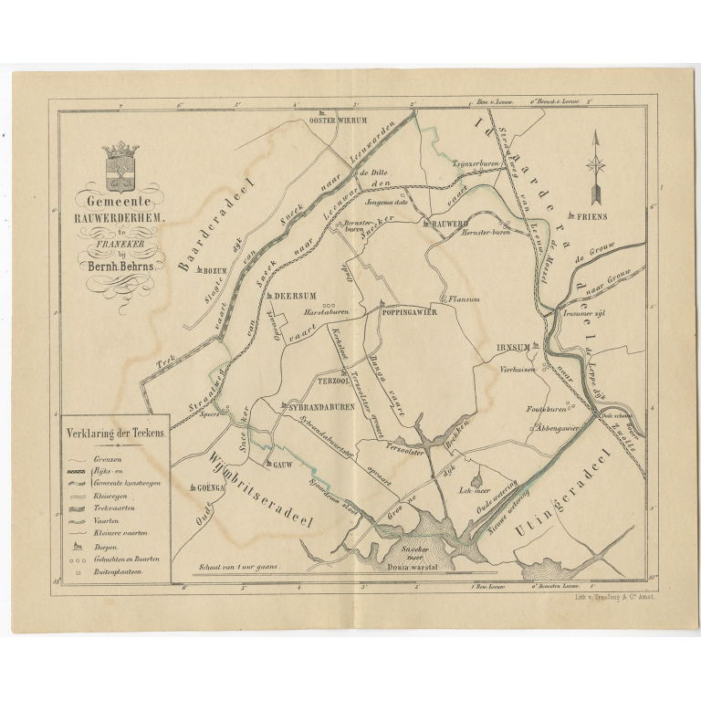 Gemeente Rauwerderhem - Behrns (1861)