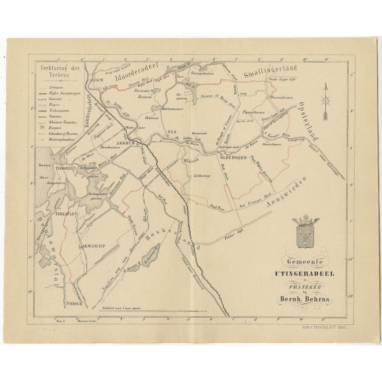 Gemeente Utingeradeel - Behrns (1861)