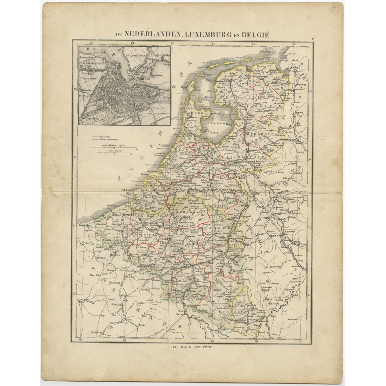 De Nederlanden, Luxemburg en België - Petri (c.1873)