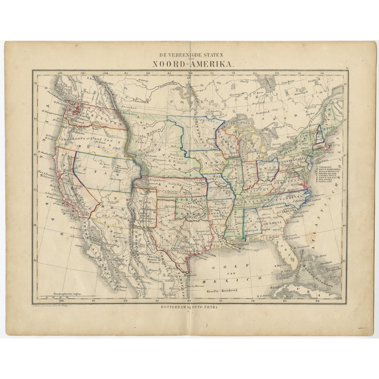 De Vereenigde Staten Noord-Amerika - Petri (c.1873)