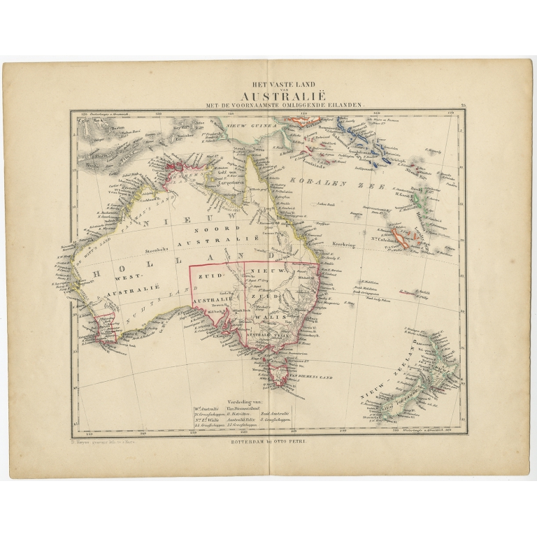 Het vaste land van Australië - Petri (c.1873)