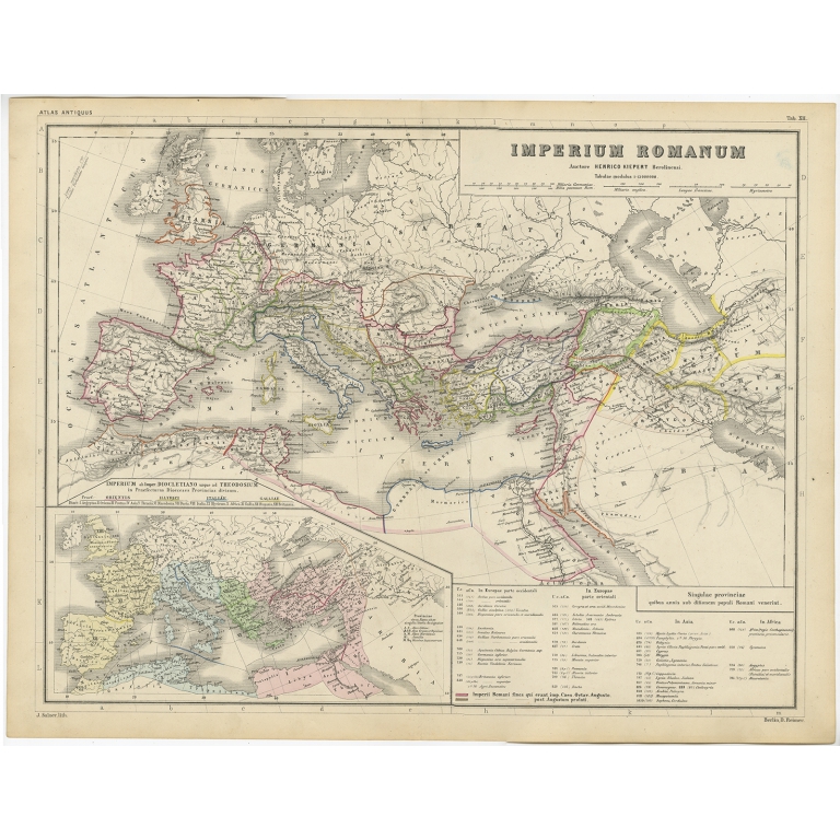 Imperium Romanum - Kiepert (c.1870)