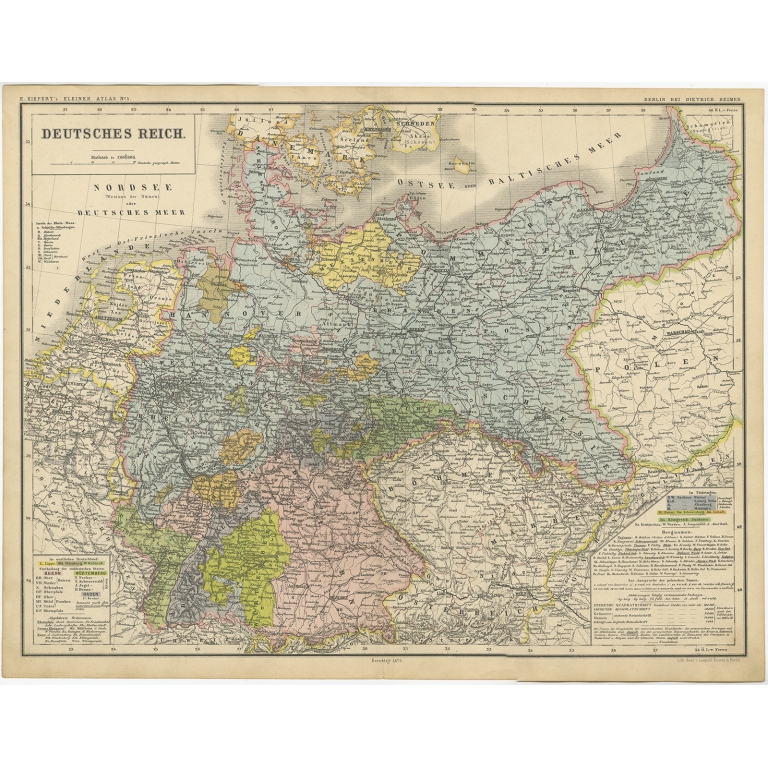 Deutsches Reich - Kiepert (c.1870)