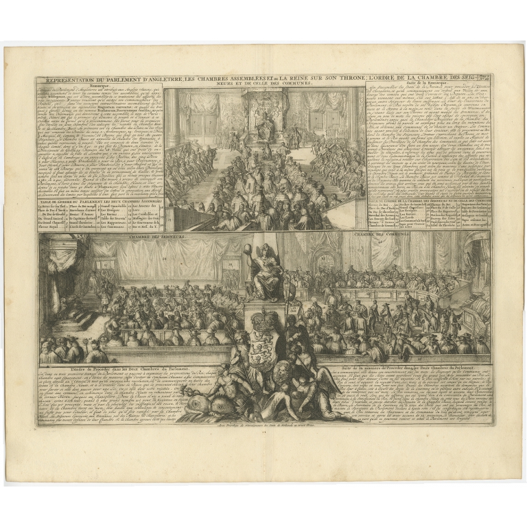 Representation du Parlement d'Angletrre (..) - Chatelain (1732)