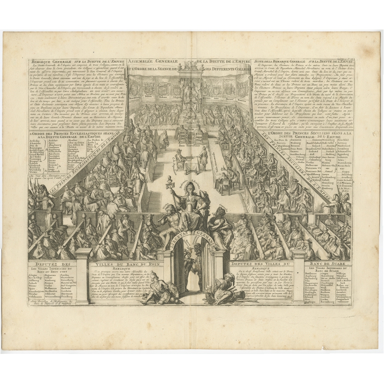 Assemblée Generale de la Diette de l'Empire (..) - Chatelain (1732)