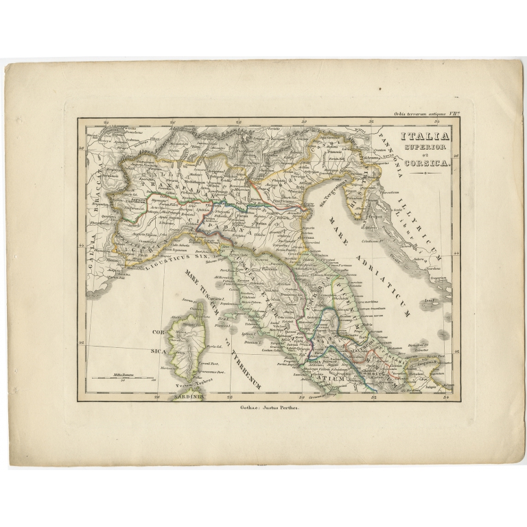 Italia Superior et Corsica - Perthes (1848)