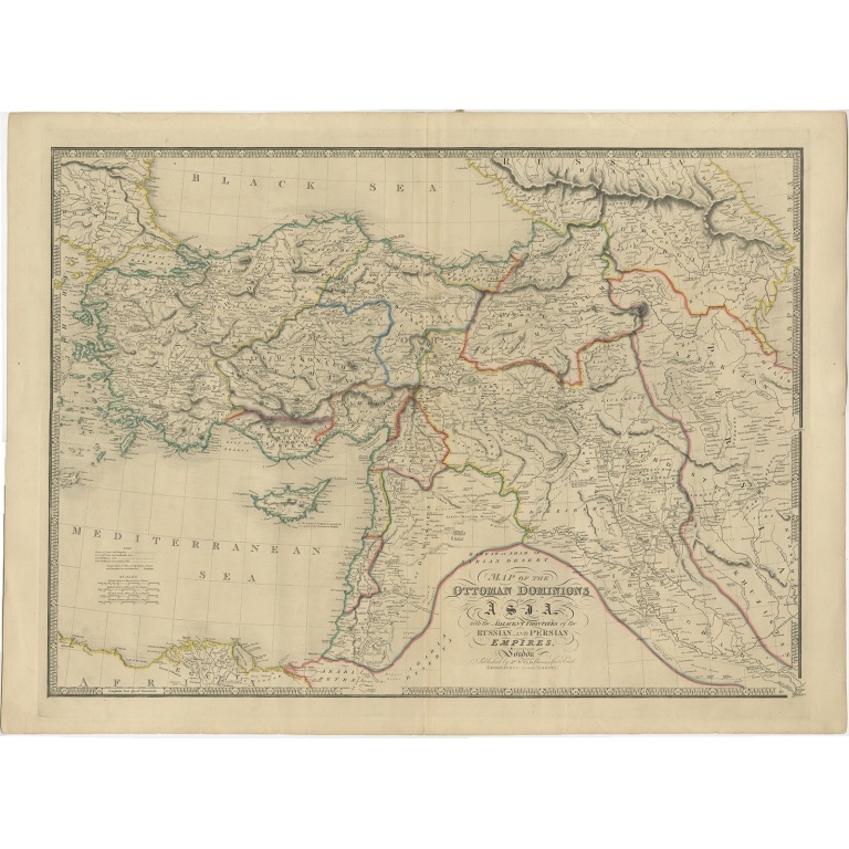 Antique Map of the Ottoman Empire by Wyld (c.1840)