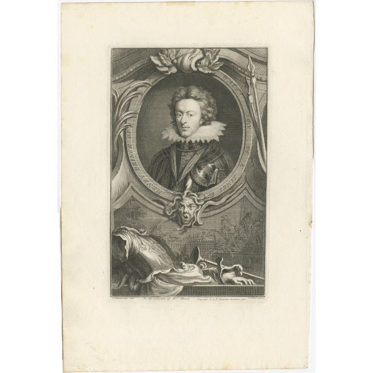 Antique Portrait of Henry Frederick by Houbraken (c.1750)