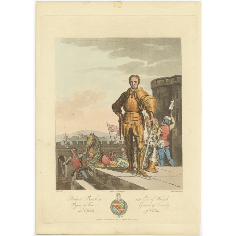 Antique Print of Richard Beauchamp by Hill (1812)