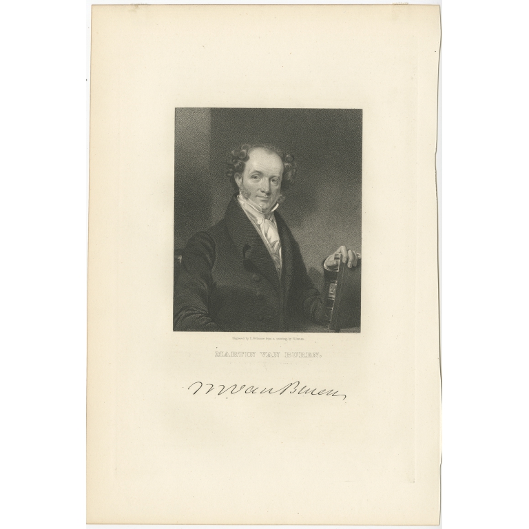 Antique Portrait of Martin van Buren by Welch (c.1865)
