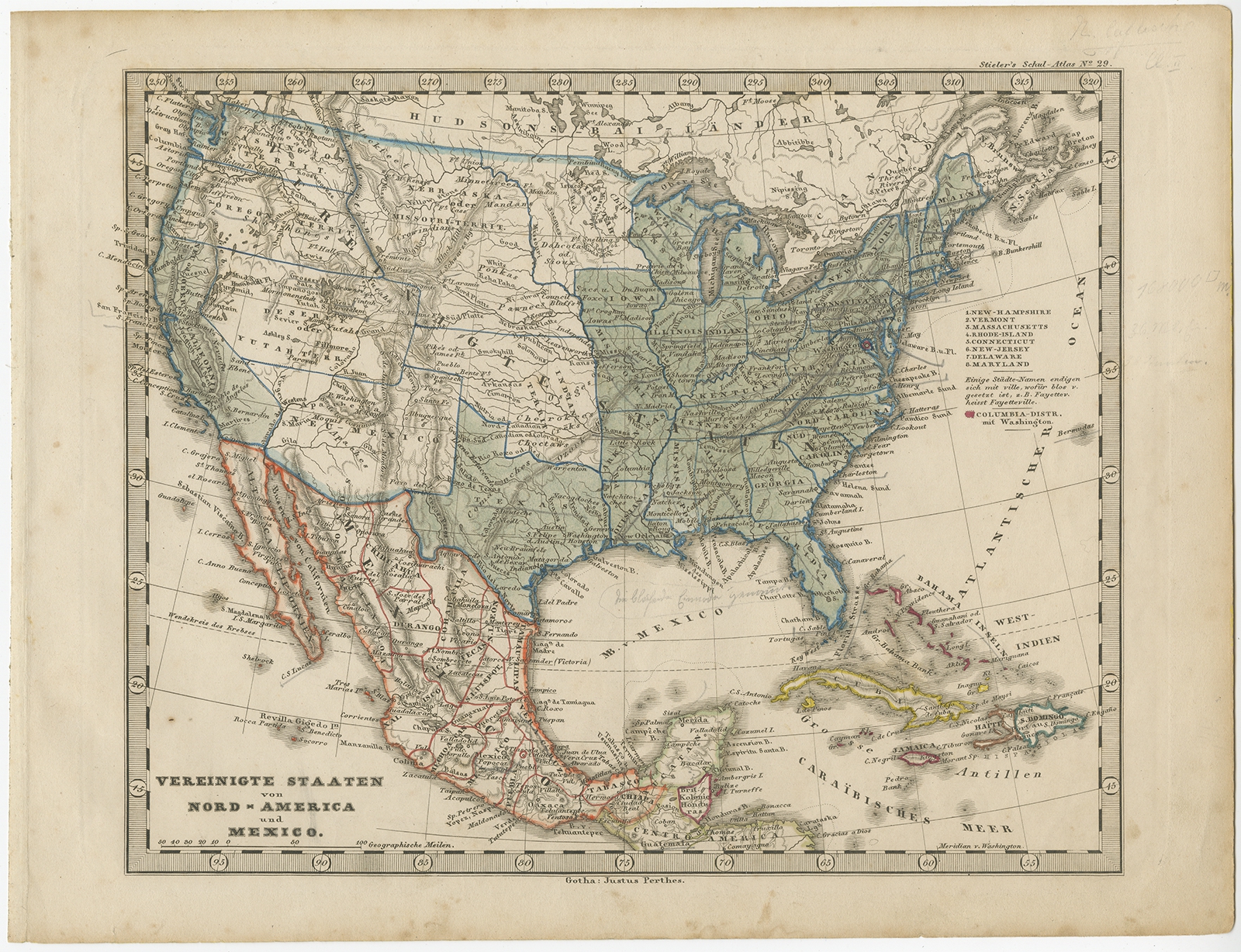 Blank Map Of United States In 1860 - Ebay 