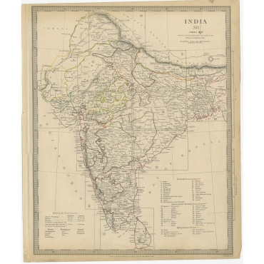 Antique Maps of India and Ceylon - Buy maps of Asia | Map Store - Maps ...