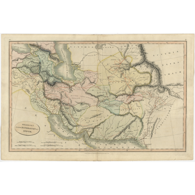 Antique Map of the Middle East by Smith (1809)