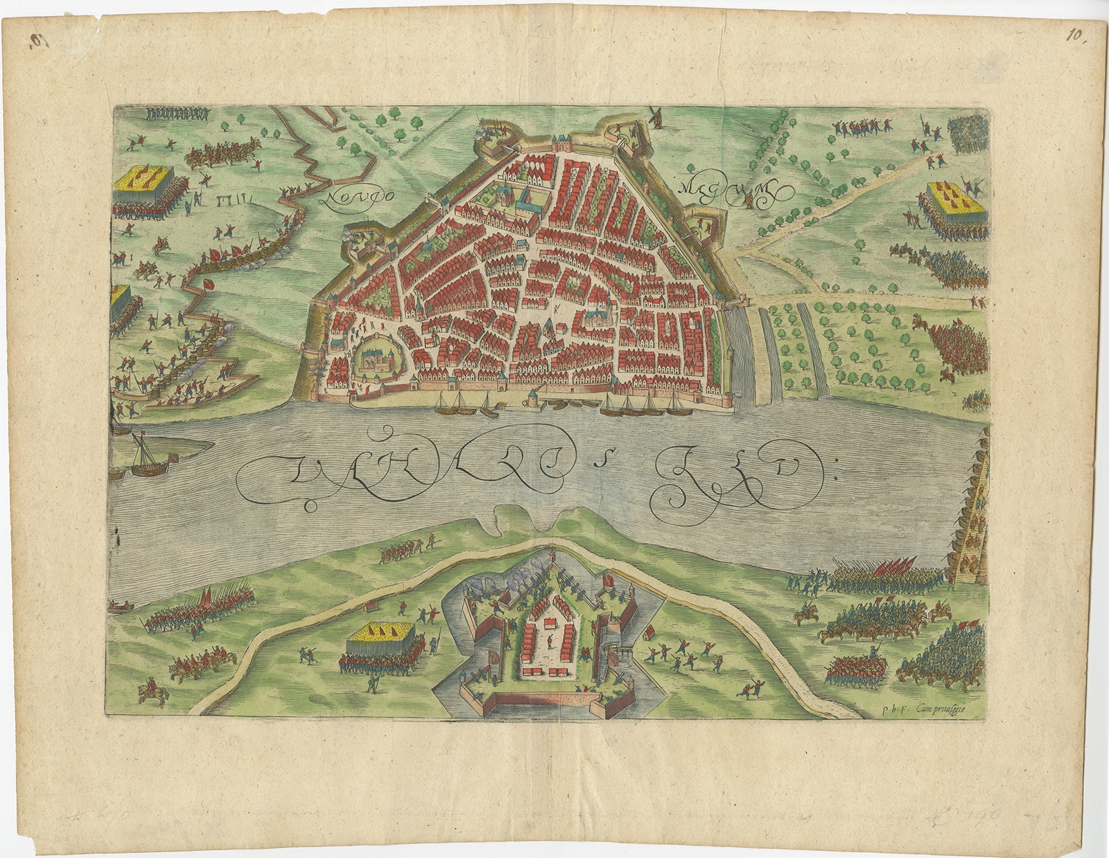 MAP ANTIQUE 1664 VAN LOON COMM GELDERLAND NIJMEGEN REPLICA POSTER PRINT PAM0167 