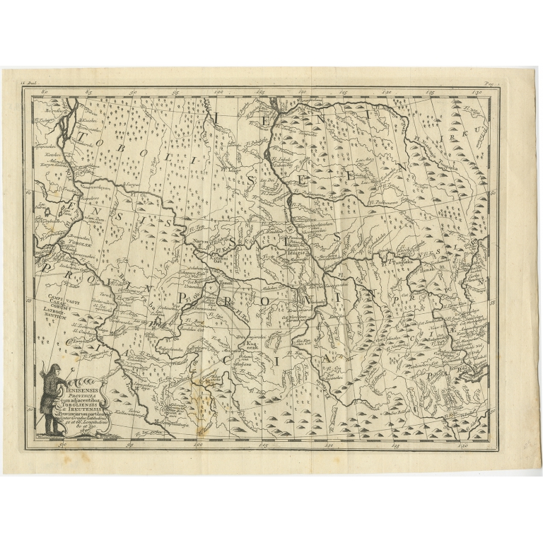 Antique Map of Part of Russia (c.1740)