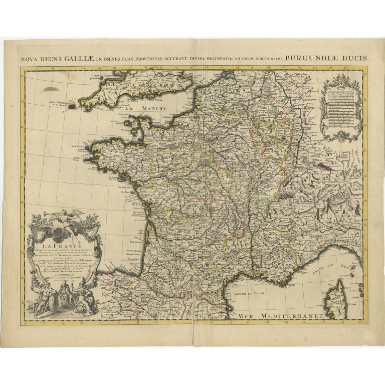 Antique Map of France by Covens & Mortier (c.1730)