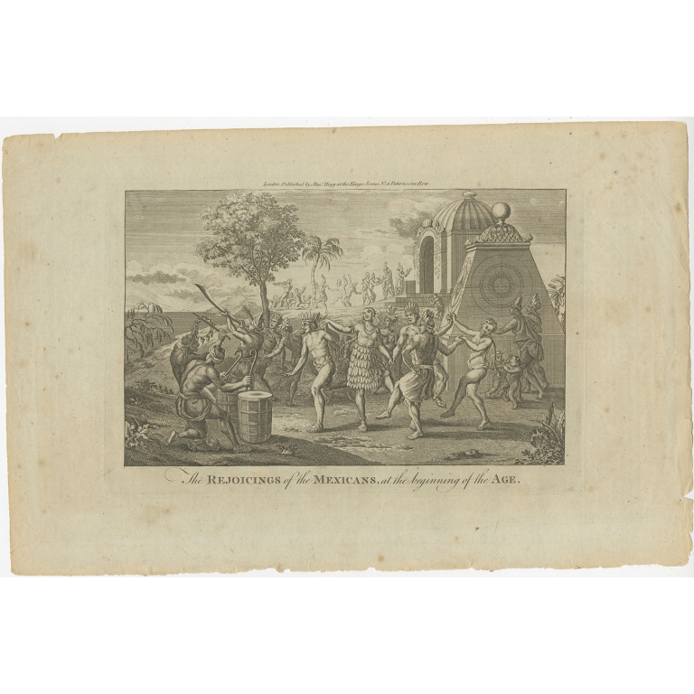 Antique Print of Celebrations in Mexico by Hogg (1778)