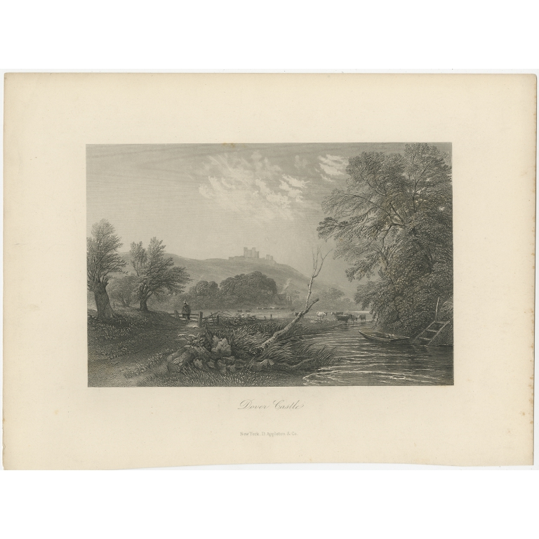 Antique Print of Pendennis Castle by Appleton (1879)
