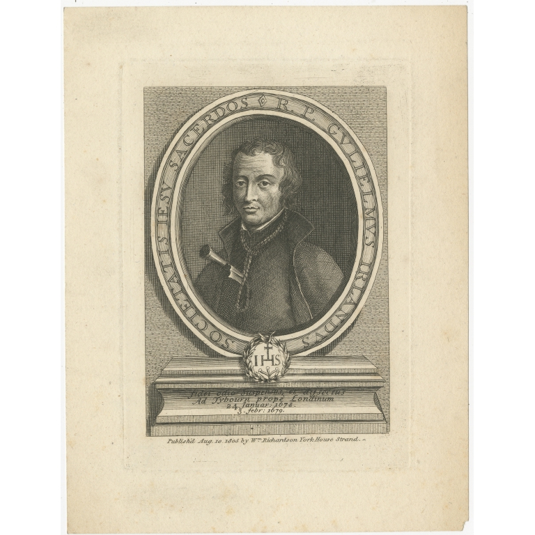 Antique Portrait of William Ireland by Richardson (1805)