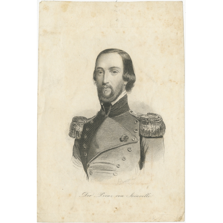 Antique Portrait of François d'Orleans by Duncan (c.1880)