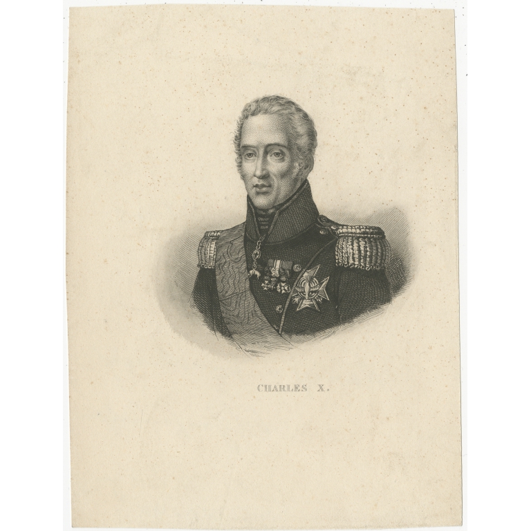 Antique Portrait of Charles X (c.1860)