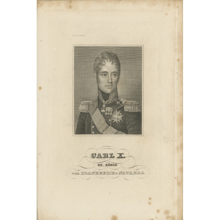 Antique Portrait of Charles X (c.1840)