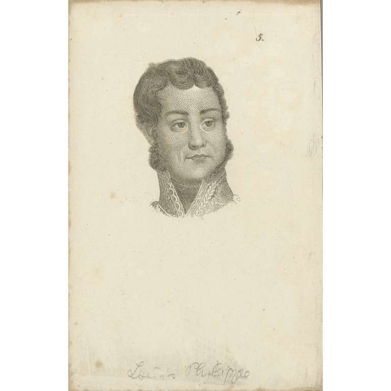 Antique Portrait of Louis Philippe I (c.1820)