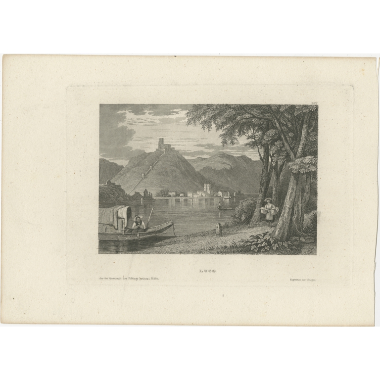 Antique Print of Lugo by Meyer (1837)