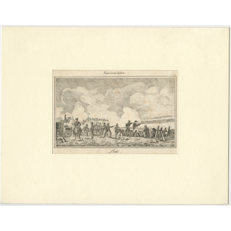 Antique Print of the Battle of Lodi (c.1800)