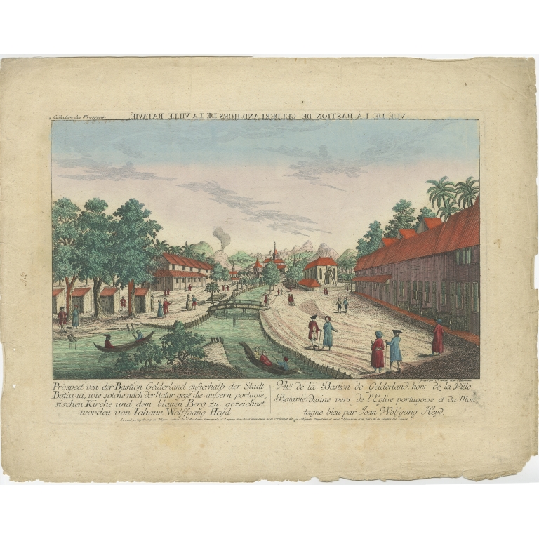 Antique Print of Bastion Gelderland by Habermann (c.1770)