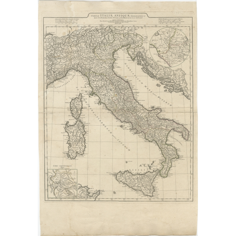 Antique Map of Italy by Allard (1764)
