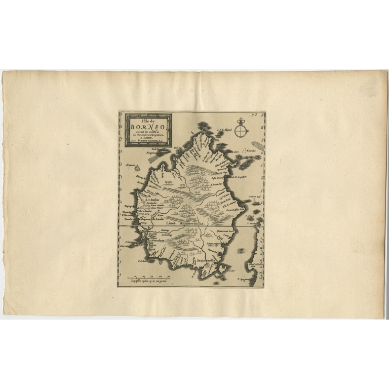 Antique Map of Borneo by Van der Aa (1725)